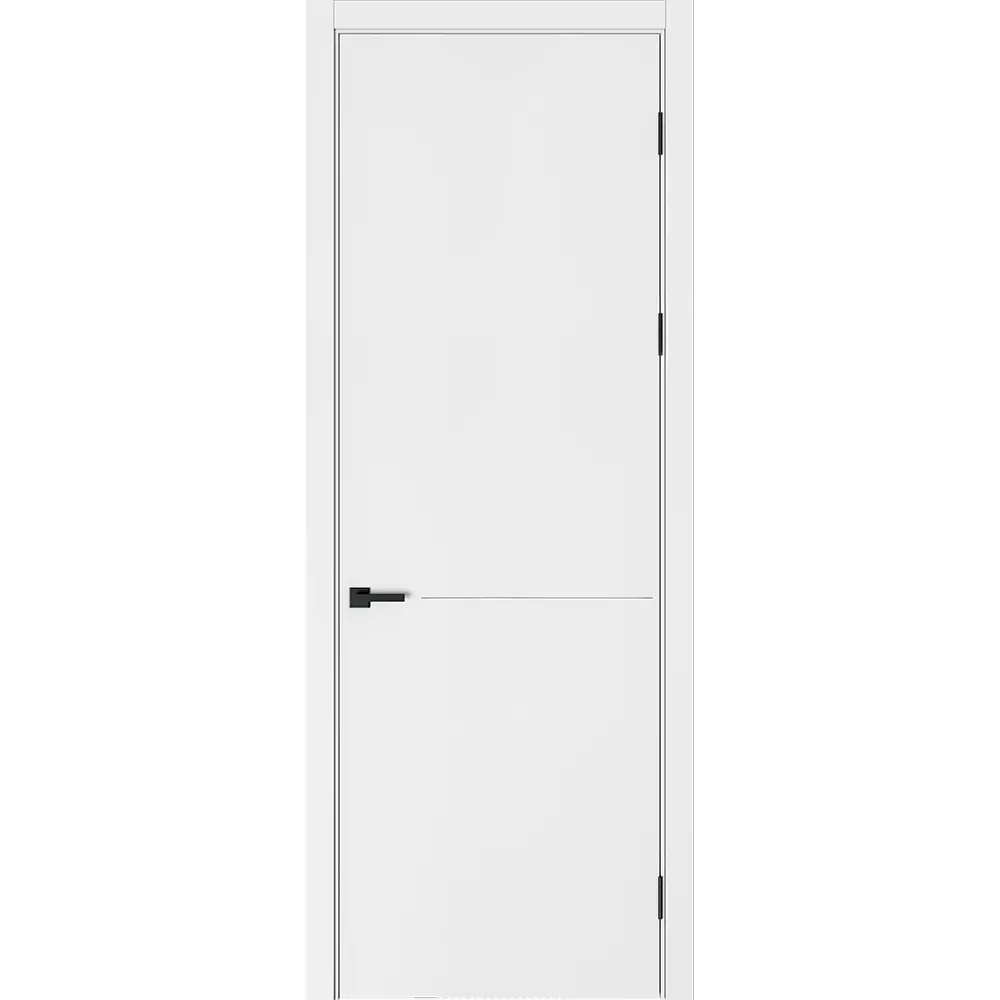 Дверь межкомнатная глухая Николь 80x230 см эмаль цвет белый с замком и без петель 89464674 STLM-2046893 BELWOODDOORS 