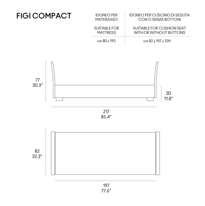 Одноместный диван-кровать из ткани Casamania & Horm Фиджи ARCH-00118398 - Вид №6