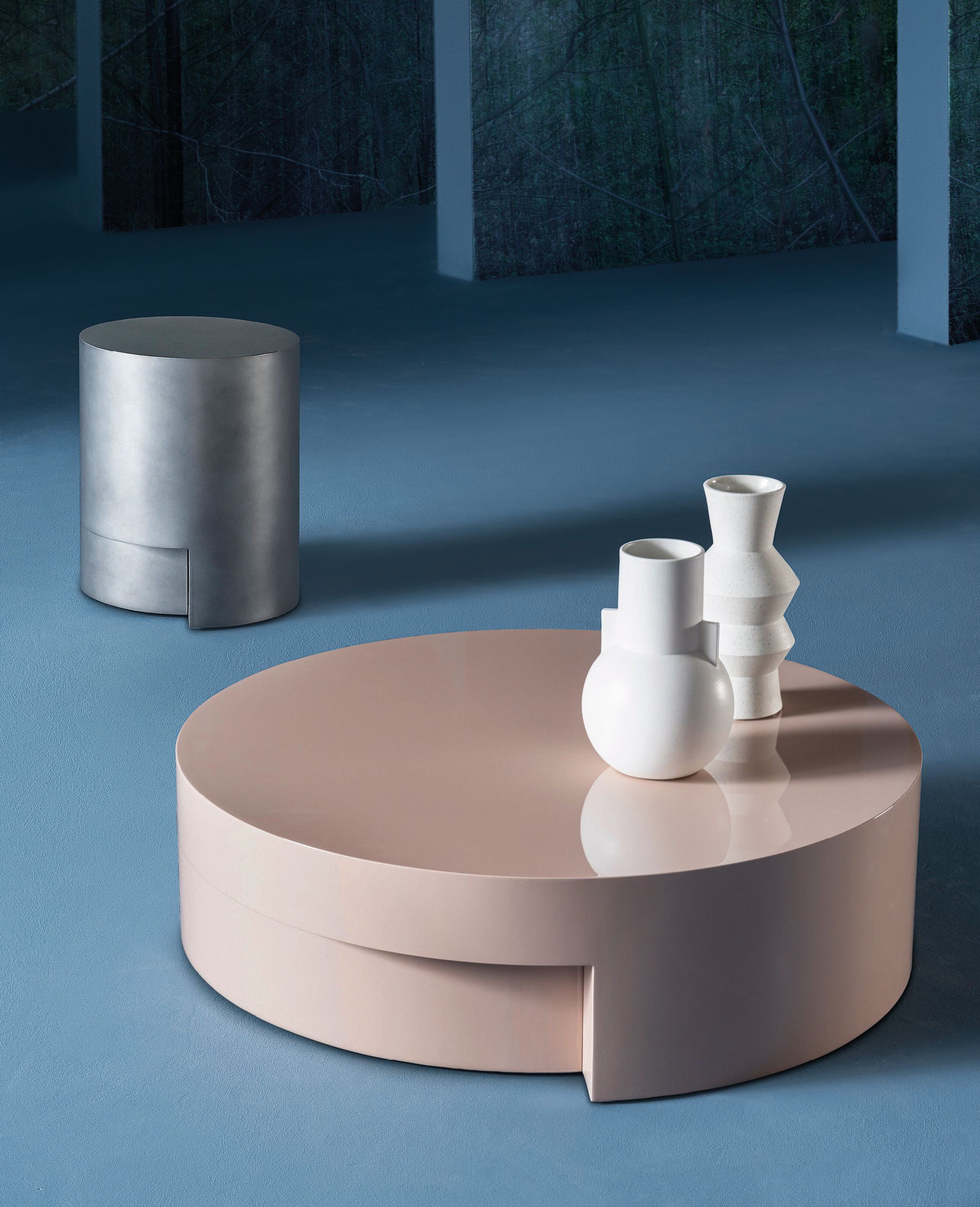 МДФ круглый низкий журнальный столик Casamilano TITO ARCH-00101812 - Вид №2