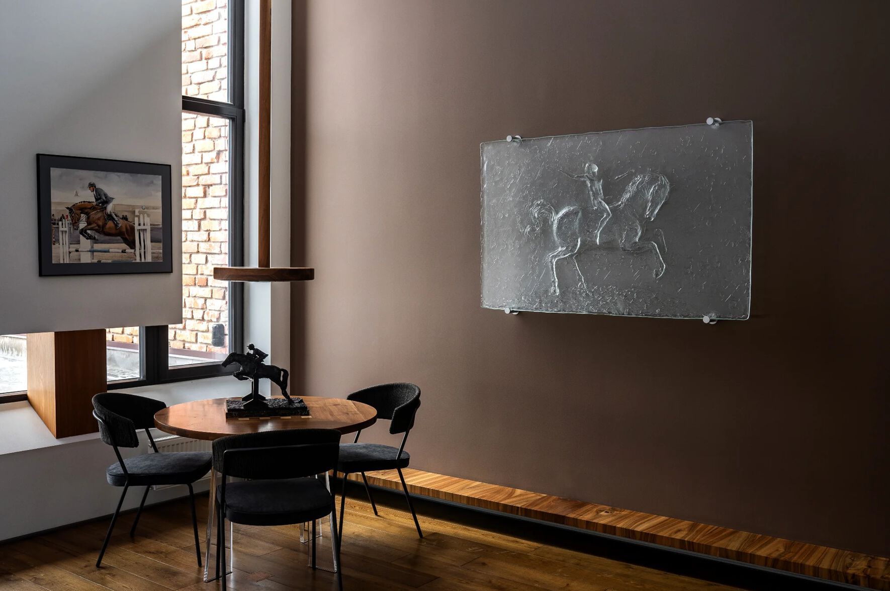 Декоративный предмет стеклянной стены PlusObject HORSE ARCH-00060903 - Вид №4