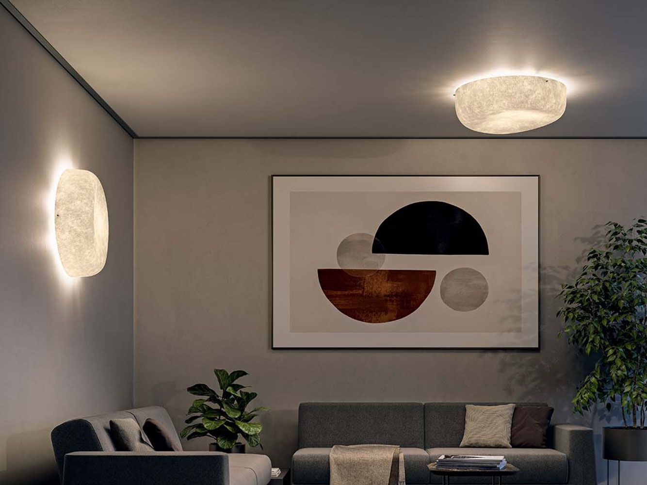 Настенный светильник / потолочный светильник из стекловолокна Quadrifoglio Group Design Lighting ARCH-00150816