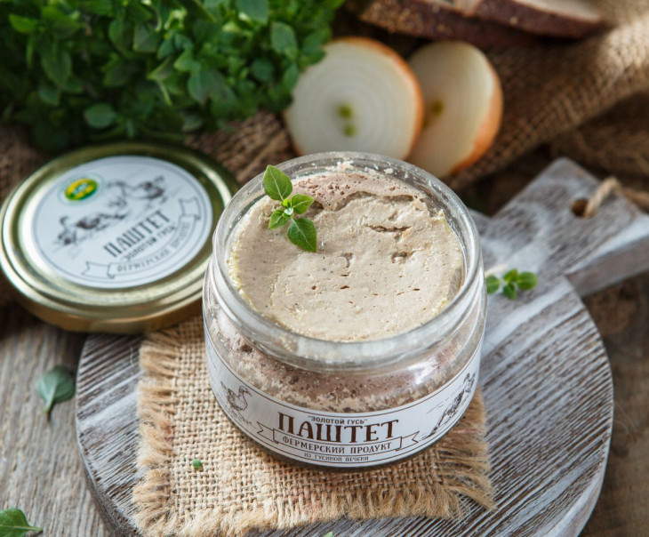 4156 Паштет "Золотой гусь" из гусиной печени Вкусляндия  - Вид №1