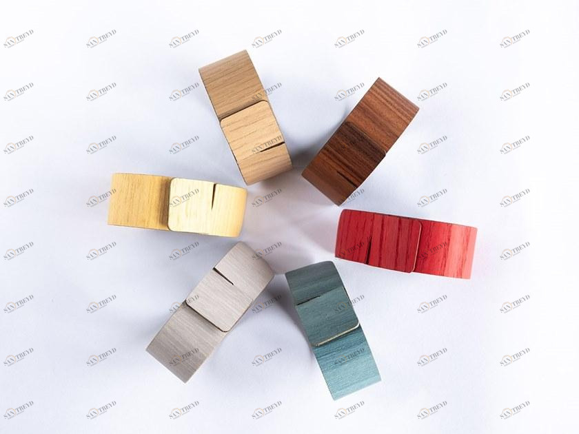 LIGNIS® Набор деревянных салфетниц из 6 предметов Nelumbo sun-id-1355603