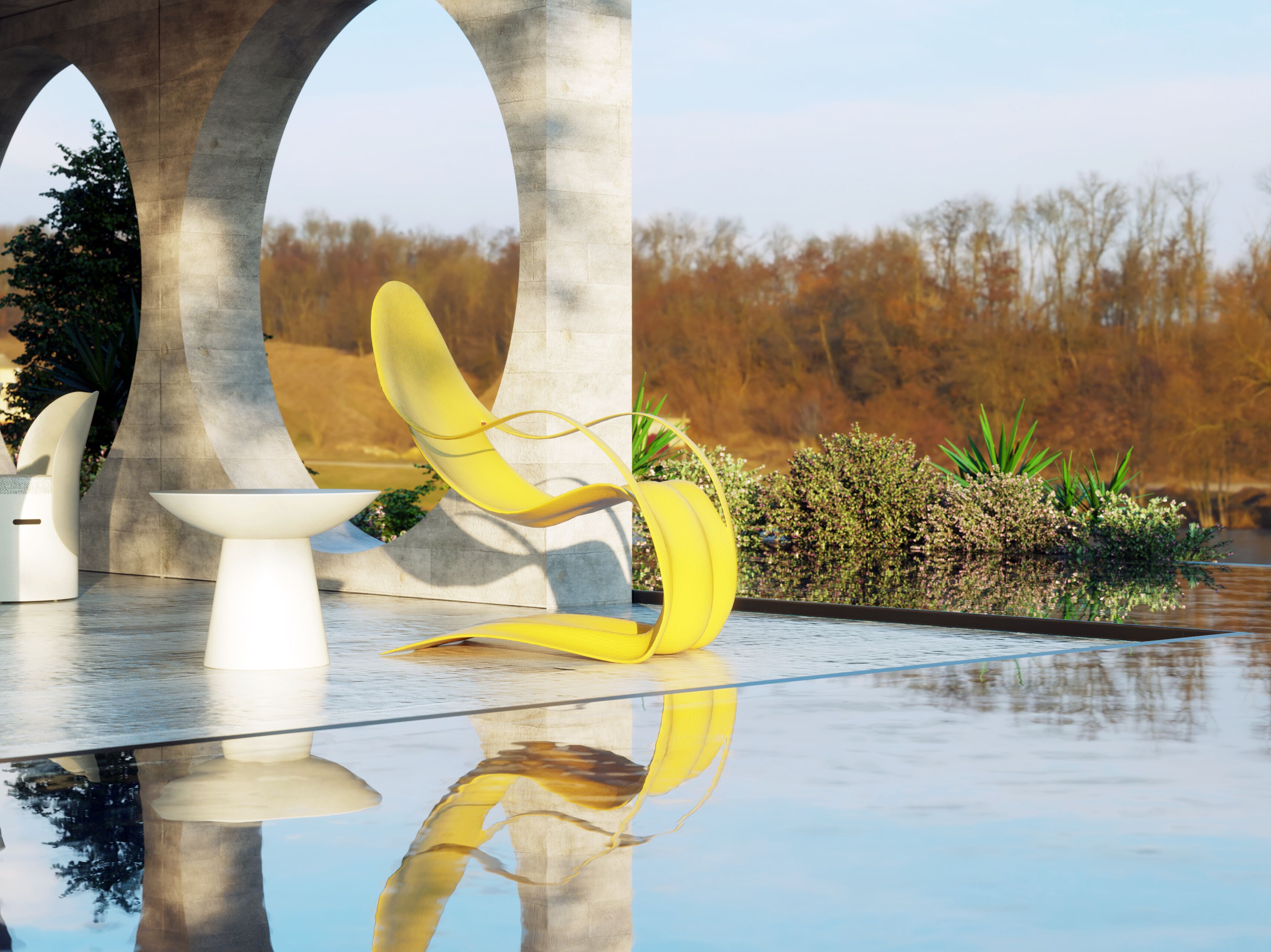 Стекловолокно садовое кресло GANSK FLEX ARCH-00001071 - Вид №5