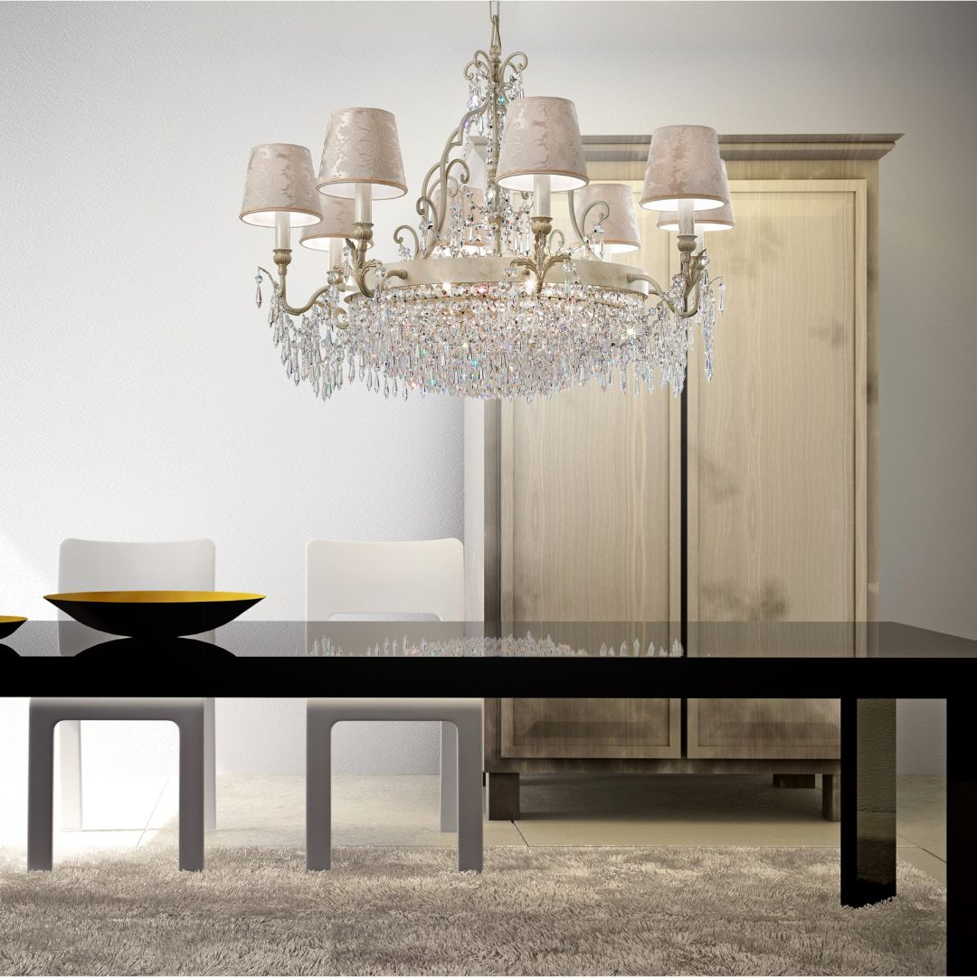 Masiero GLASSE 6+3 P01 CUT CRYST/4010 S6+3 люстра подвесная Glassé 103313 - Вид №1