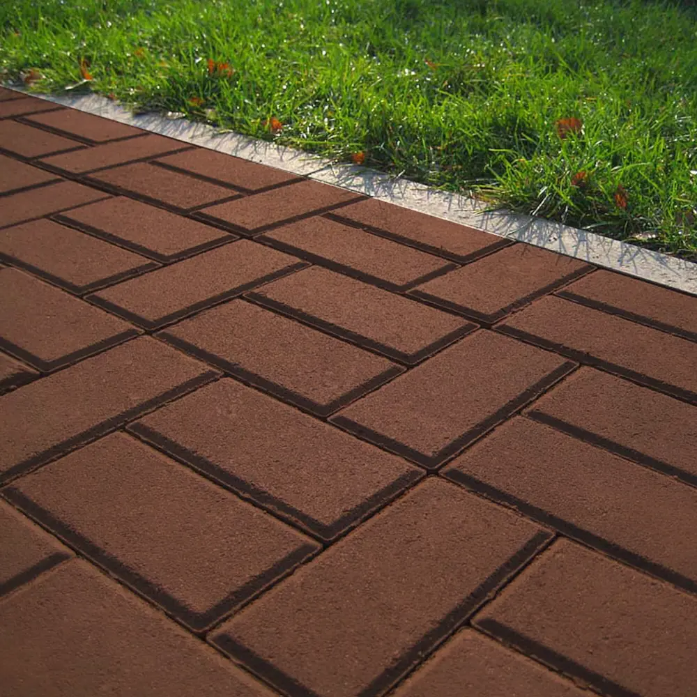 Плитка тротуарная Призма 200x100x60 мм цвет красный 83111604 STLM-2038039 Santreyd  - Вид №2