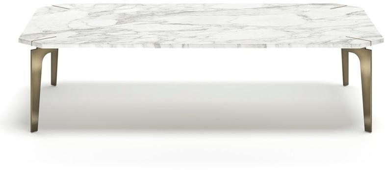 Capital Collection Низкий прямоугольный журнальный столик из мрамора Eclectic sun-id-1477758 - Вид №2