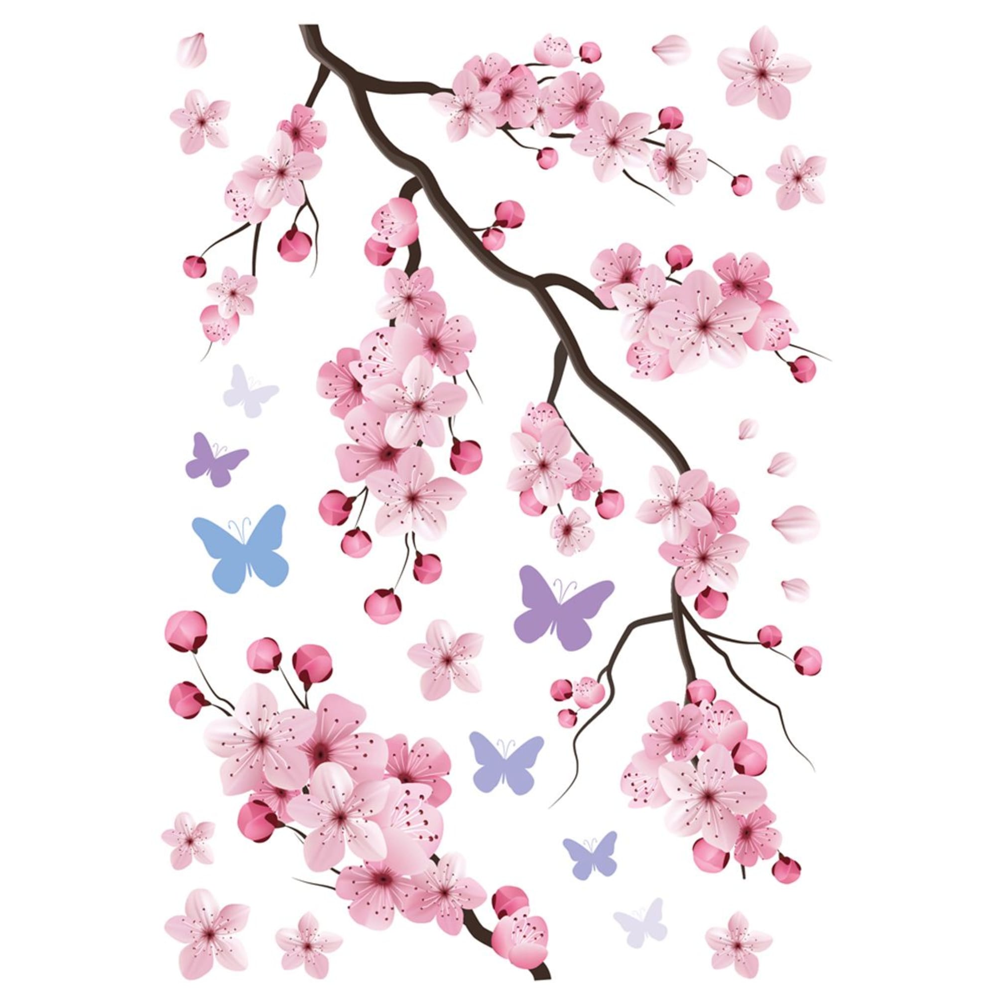 89077530 Наклейка "Нежная сакура" 50x70 см, 1 шт. Nature Santreyd