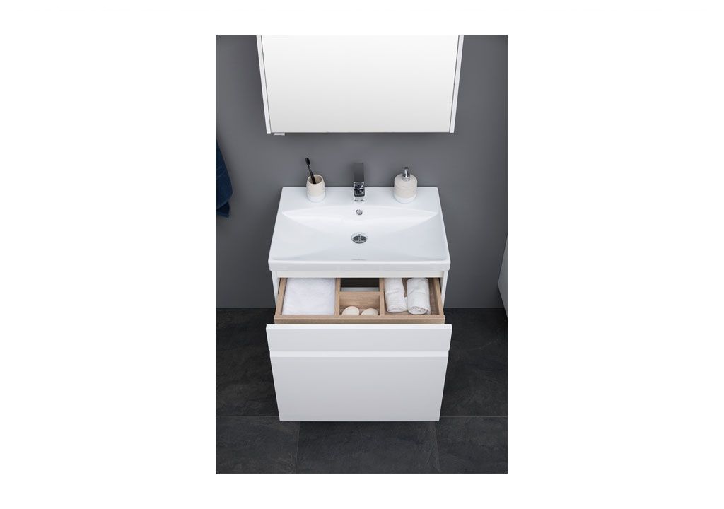 Мебель для ванной Aquanet Палермо 70 белый 00209025 - Вид №8