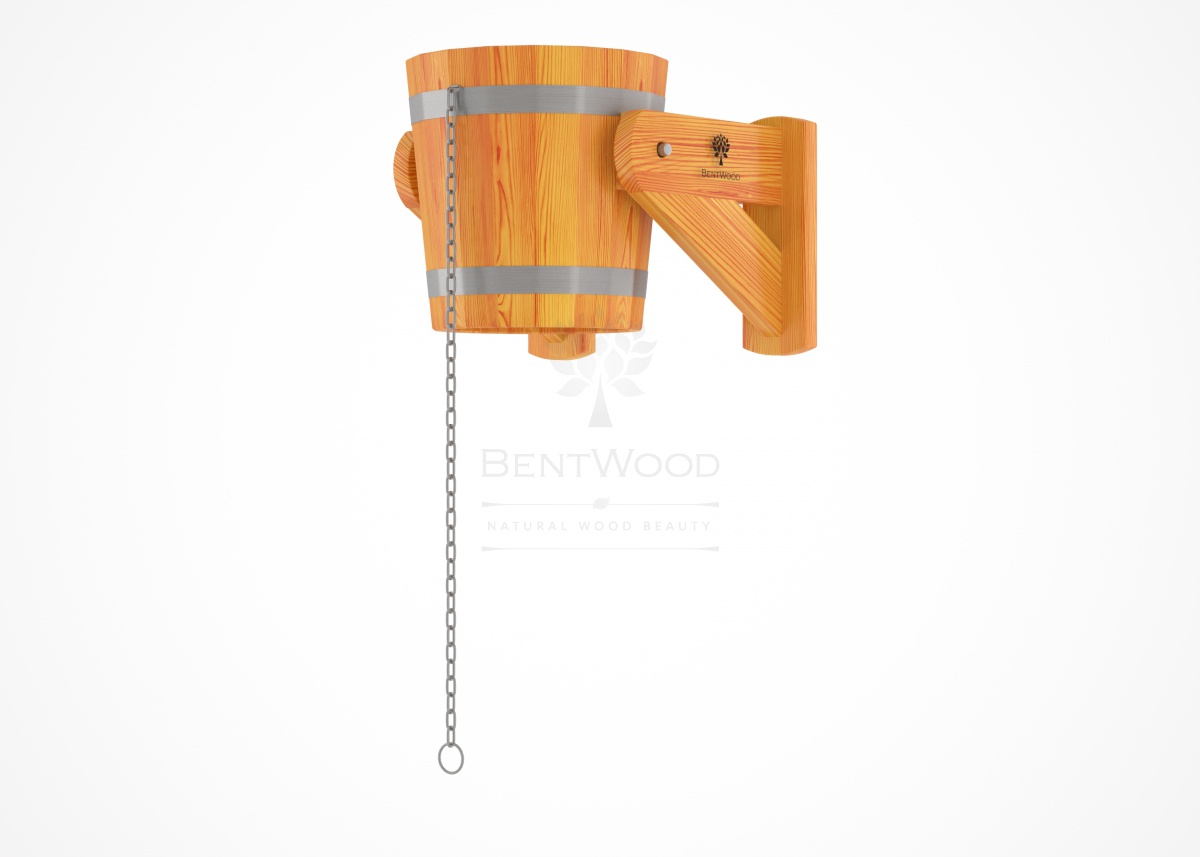 138 Обливное устройство из лиственницы 12 литров (лиственница натуральная) Alyarus 