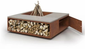 Laubo Отдельностоящий уличный дровяной камин Scale