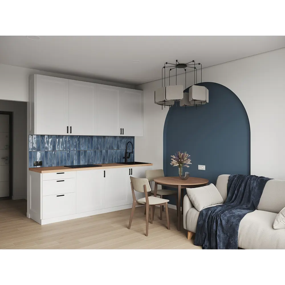 Фасад кухонный KONSENSA Котлас белый матовый с филенкой 60×77 см 89387723 STLM-1567560 - Вид №5