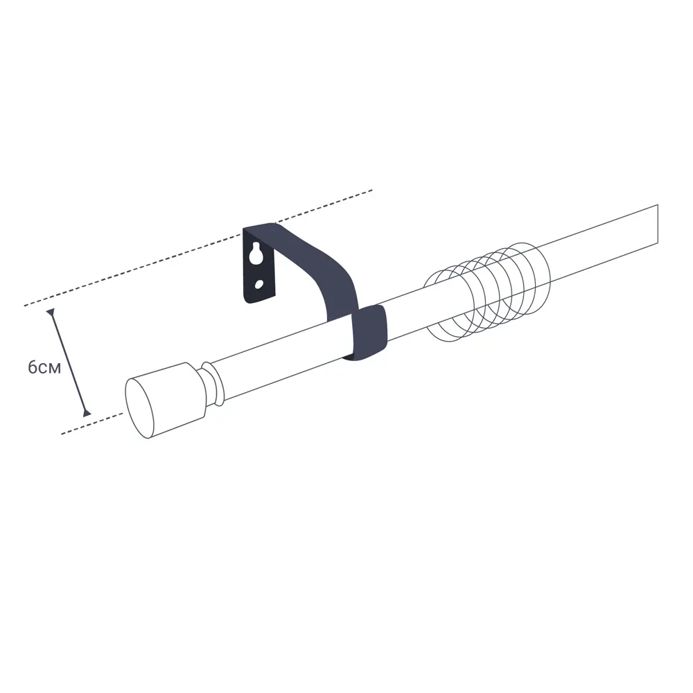 Карниз двухрядный раздвижной  160-320 см металл цвет венге ORBIS STLM-2055711 - Вид №4