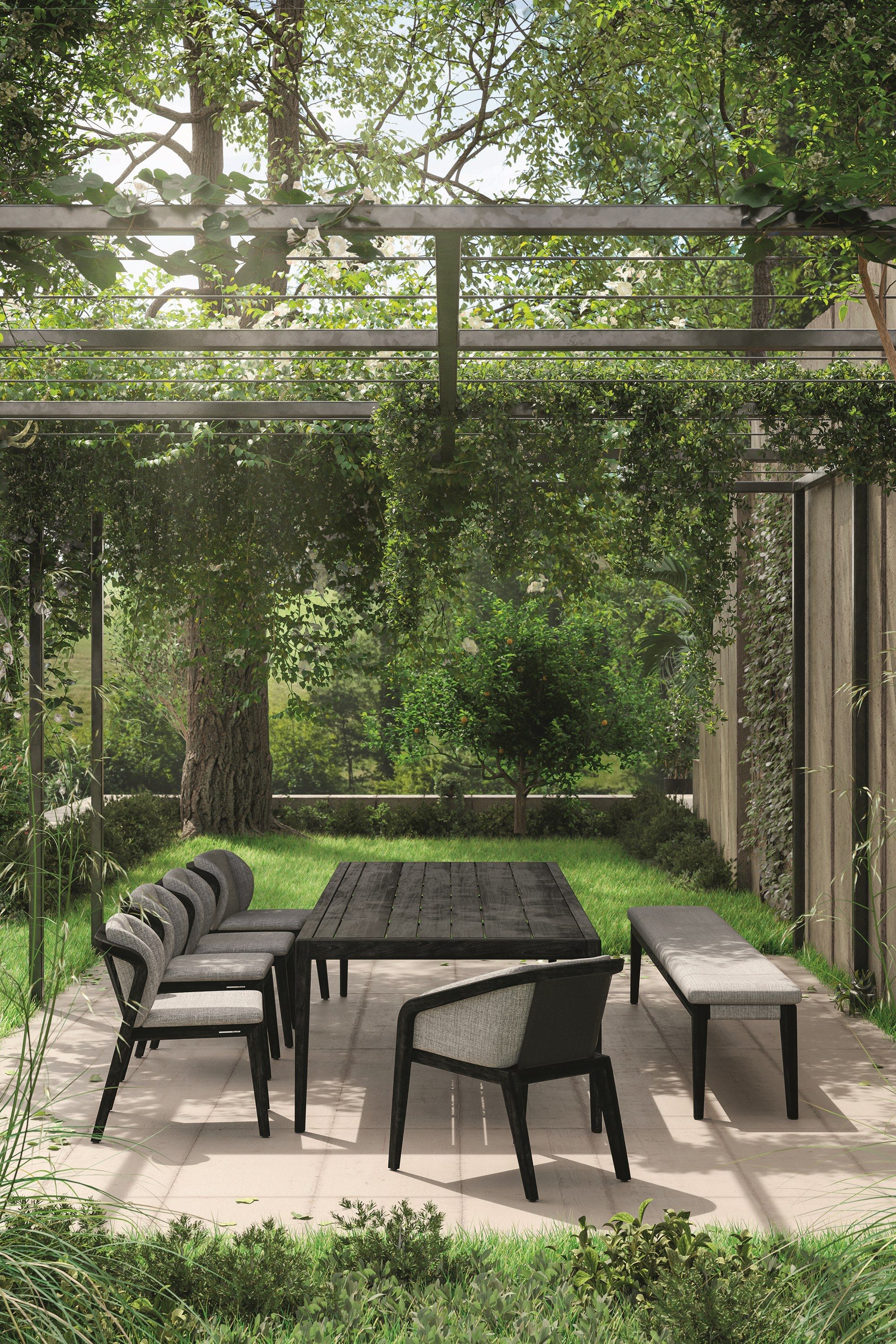 Прямоугольный стол из тикового дерева MANUTTI Sunrise ARCH-00144752 - Вид №2