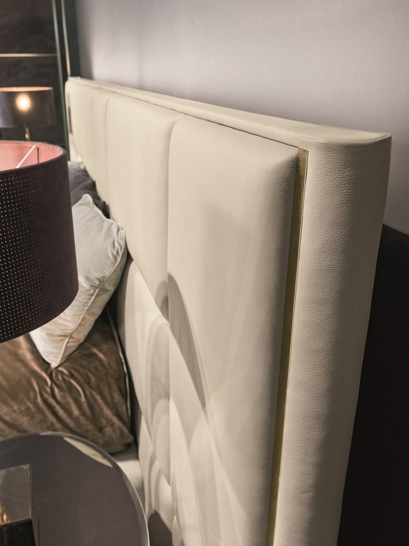 Longhi Кожаная кровать с мягким изголовьем Loveluxe 2018 – illusion collection W 843 - Вид №2