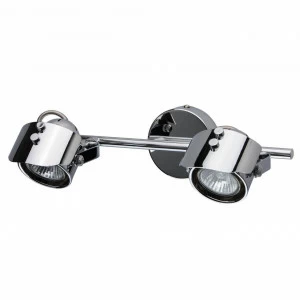 Спот настенный галогеновый на 2 лампы хром "Алгол 4" 506021602 DE MARKT АЛГОЛ 00-3891736 Хром