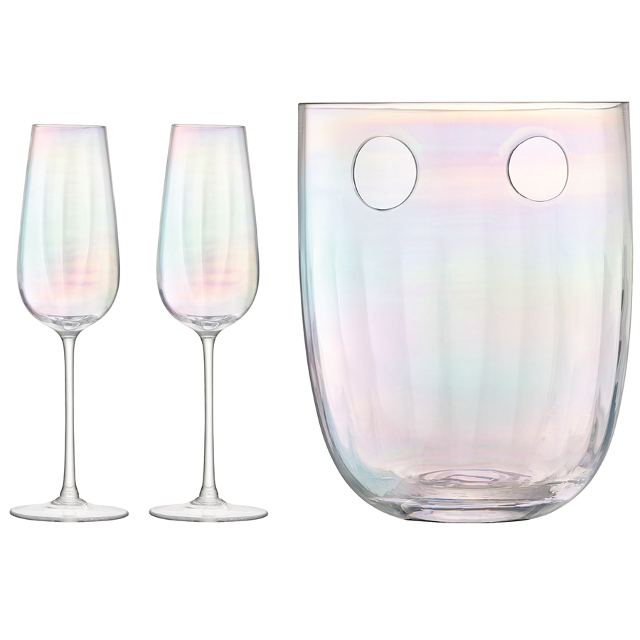 G1707-00-916 Набор для шампанского pearl, 3 предмета LSA International 