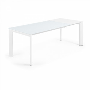 045454 ATTA Стол 160 (220) x90 белое стекло La Forma Axis