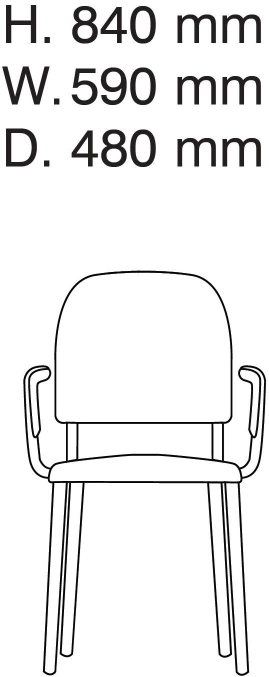EmmeBi Кожаное кресло с подлокотниками со встроенной подушкой Ginevra sun-id-1406721 - Вид №3