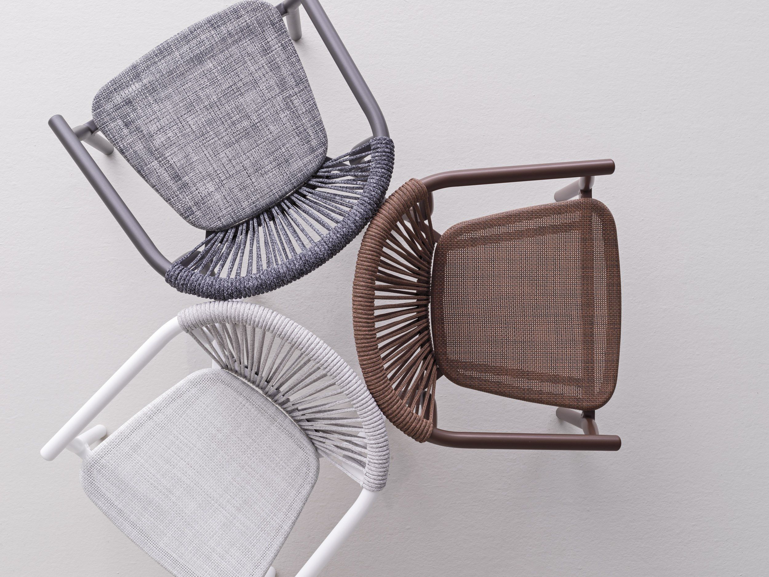 Алюминиевый стул с порошковым покрытием с подлокотниками Varaschin Smart ARCH-00104002 - Вид №8