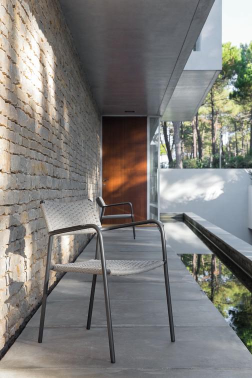 Стул лава веревка 11мм антрацит Manutti Echo MNST584 - Вид №28