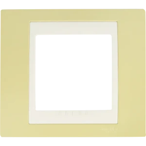 Рамка для розеток и выключателей Systeme Electric Unica 1 пост, цвет зелёное яблоко