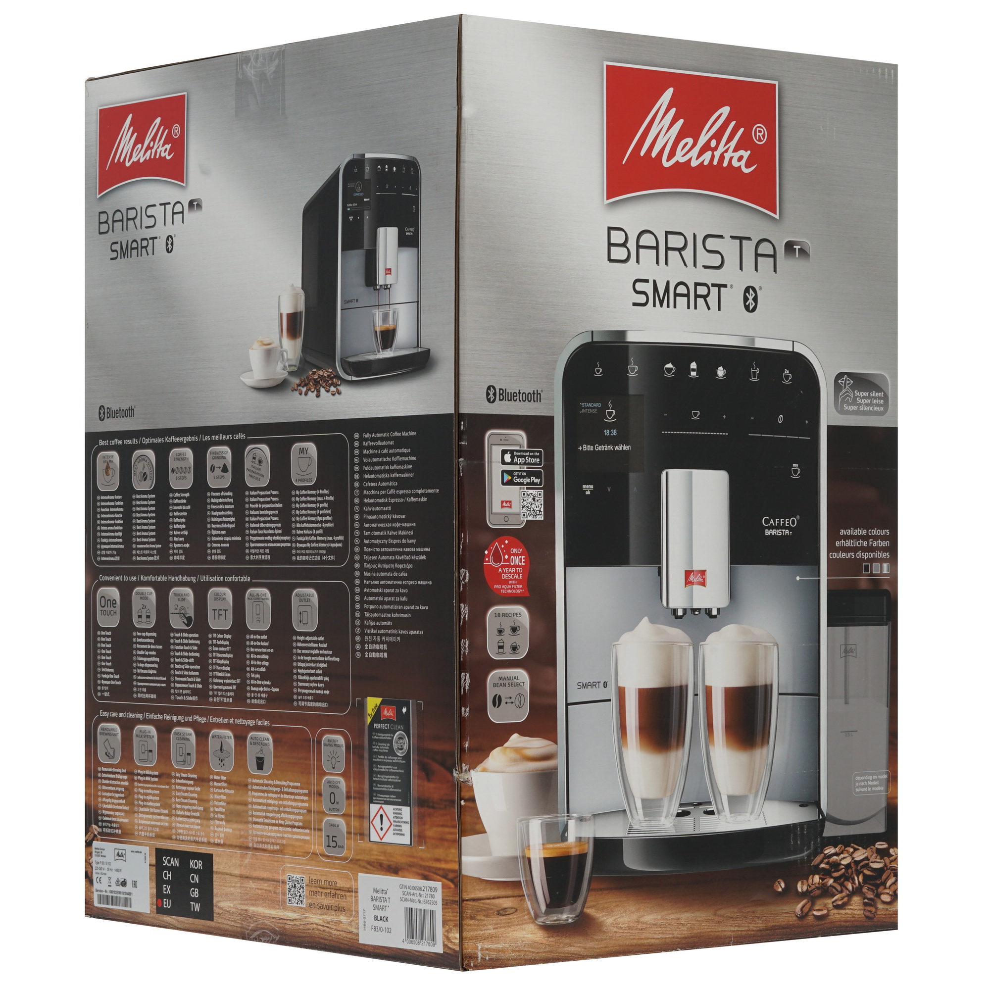 8123636 Кофемашина автоматическая Melitta Caffeo F 830-102 Barista T Smart черный STDN-0058685 - Вид №8