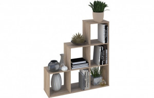 vpk-0001696.68 Стеллаж Polini Home Smart Каскадный 6 секций, дуб ВПК (Тополь)