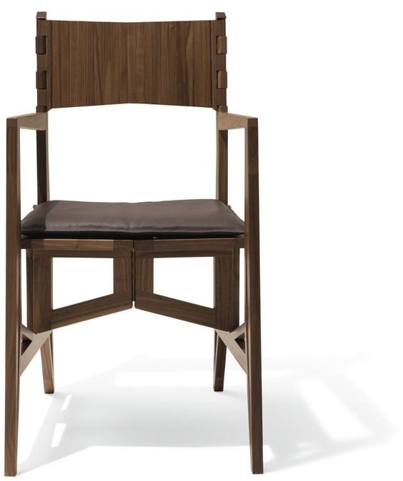 Giorgetti Складное кресло из орехового дерева с подлокотниками Grand tour sun-id-1464890 - Вид №2