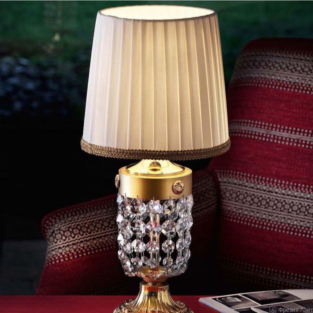 Masiero ELEGANTIA TL1P G03 cut crystal лампа настольная 115013