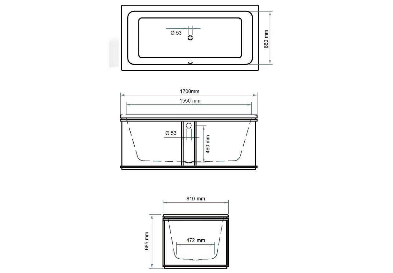 Чугунная ванна в центре комнаты Gaia Mobili Complements ARCH-00105062 - Вид №2