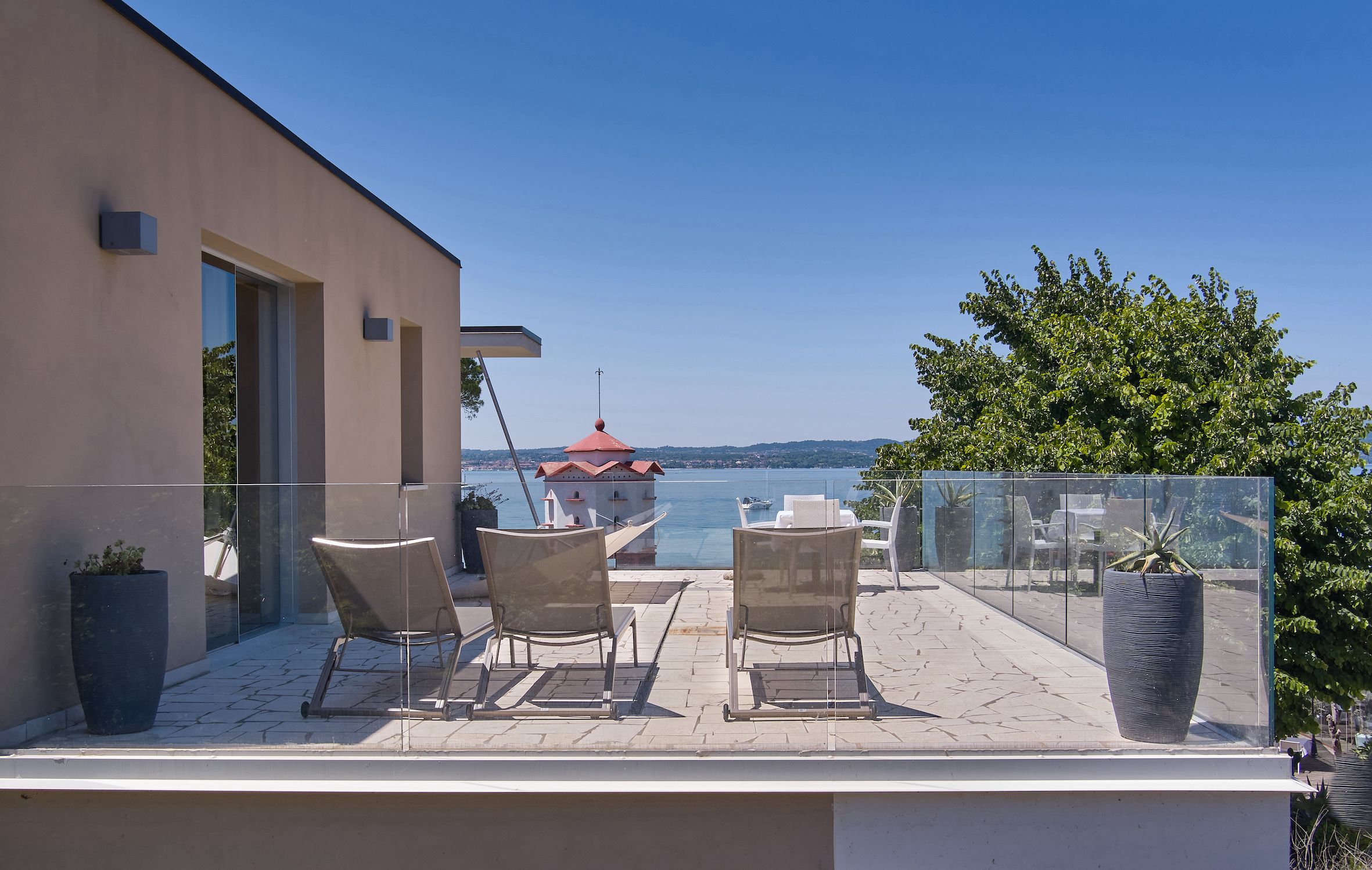 Стеклянный парапет для окон и балконов ALUVETRO система балюстрады GARDA ARCH-00032525 - Вид №10