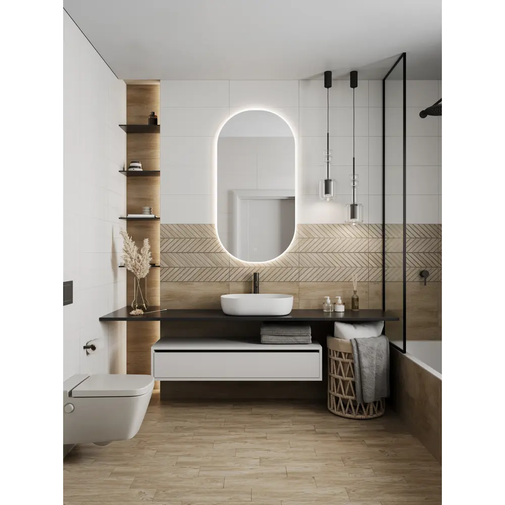 Настенная плитка Gracia Ceramica Shine 04 с эффектом дерева 25×60 см 89416697 STLM-1568729 - Вид №3