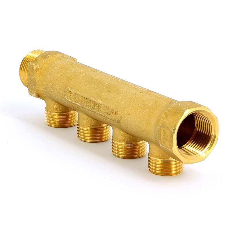 Коллектор НВ 3/4" TIEMME 4 выхода 1/2"Н 36мм 1910001 - Вид №3