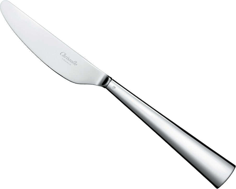 94182 Christofle Нож столовый 25см "Вертиго" (посеребр.) Посеребрение 