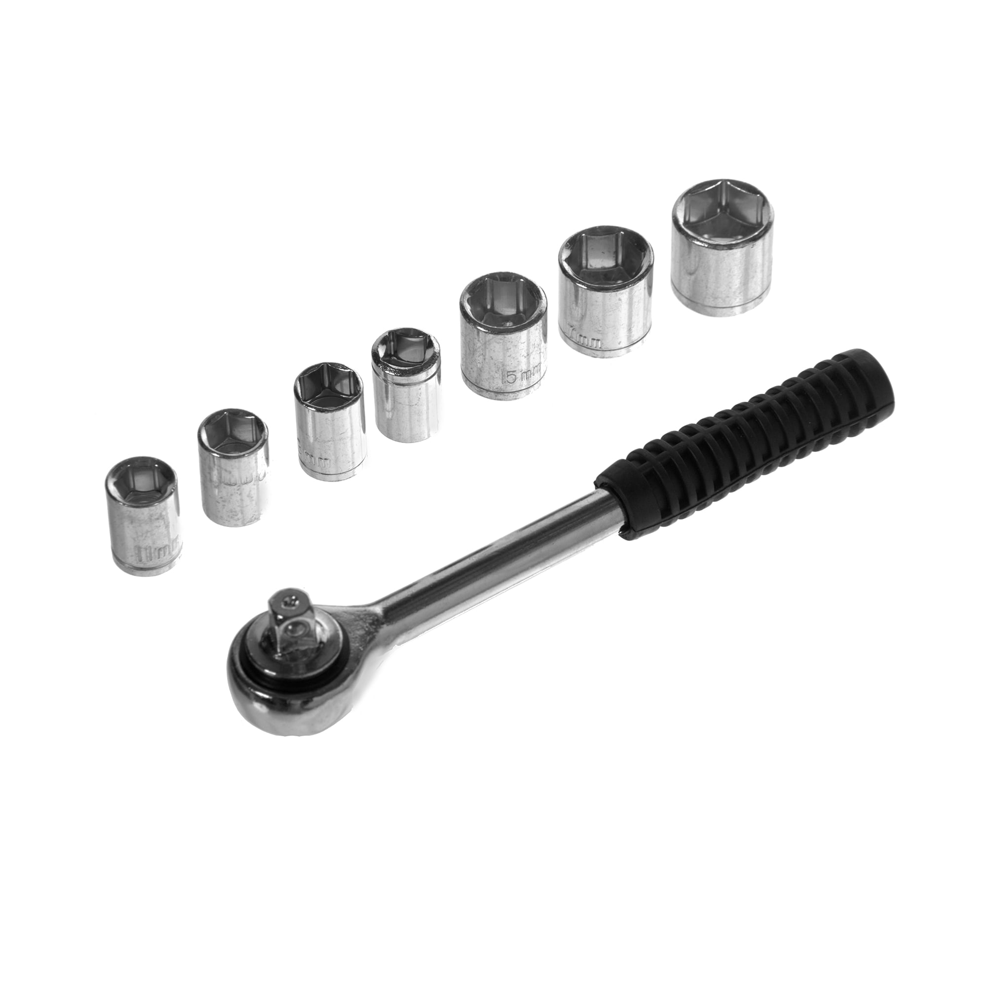 13810408 Трещотка Top Tools 3/8" + набор головок 8 шт Santreyd 