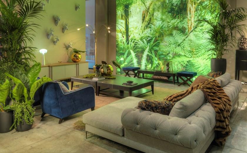 SELVA Низкий квадратный кожаный журнальный столик Gatsby 3645 - Вид №2