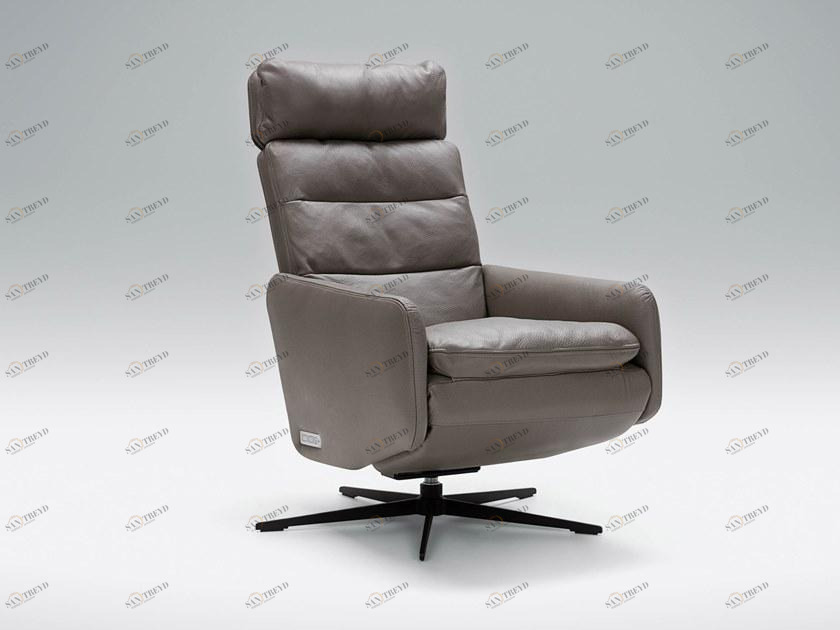 Sits Откидывающееся кожаное кресло с 5 спицами и подлокотниками sun-id-1455052