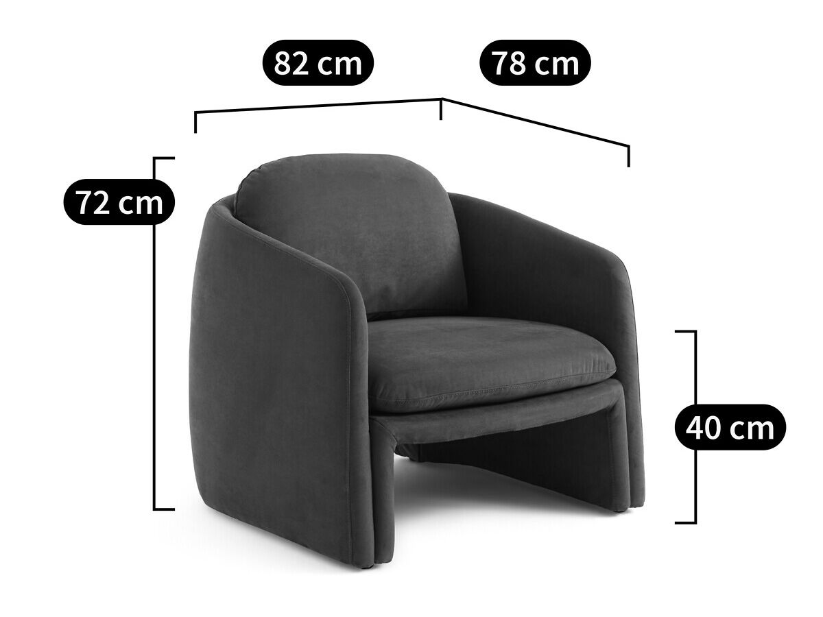 Тканевое кресло с подлокотниками AMPM WARREN ARCH-00091282 - Вид №14