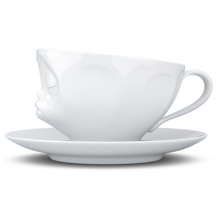 T01.42.01 Чайная пара tassen kissing 200 мл белая Tassen by FIFTYEIGHT PRODUCTS  - Вид №6
