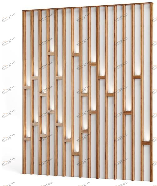 DWFI Светящаяся декоративная панель из шпона дерева  00002498 