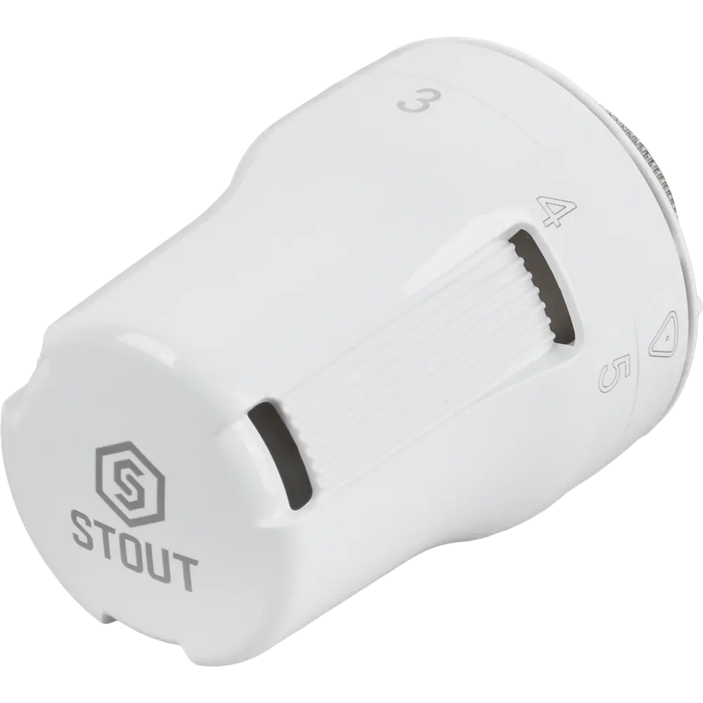 Термостатическая головка электронная Stout SHT-0002-003015 M30x1.5 белая 82432075 STLM-2180150  - Вид №2