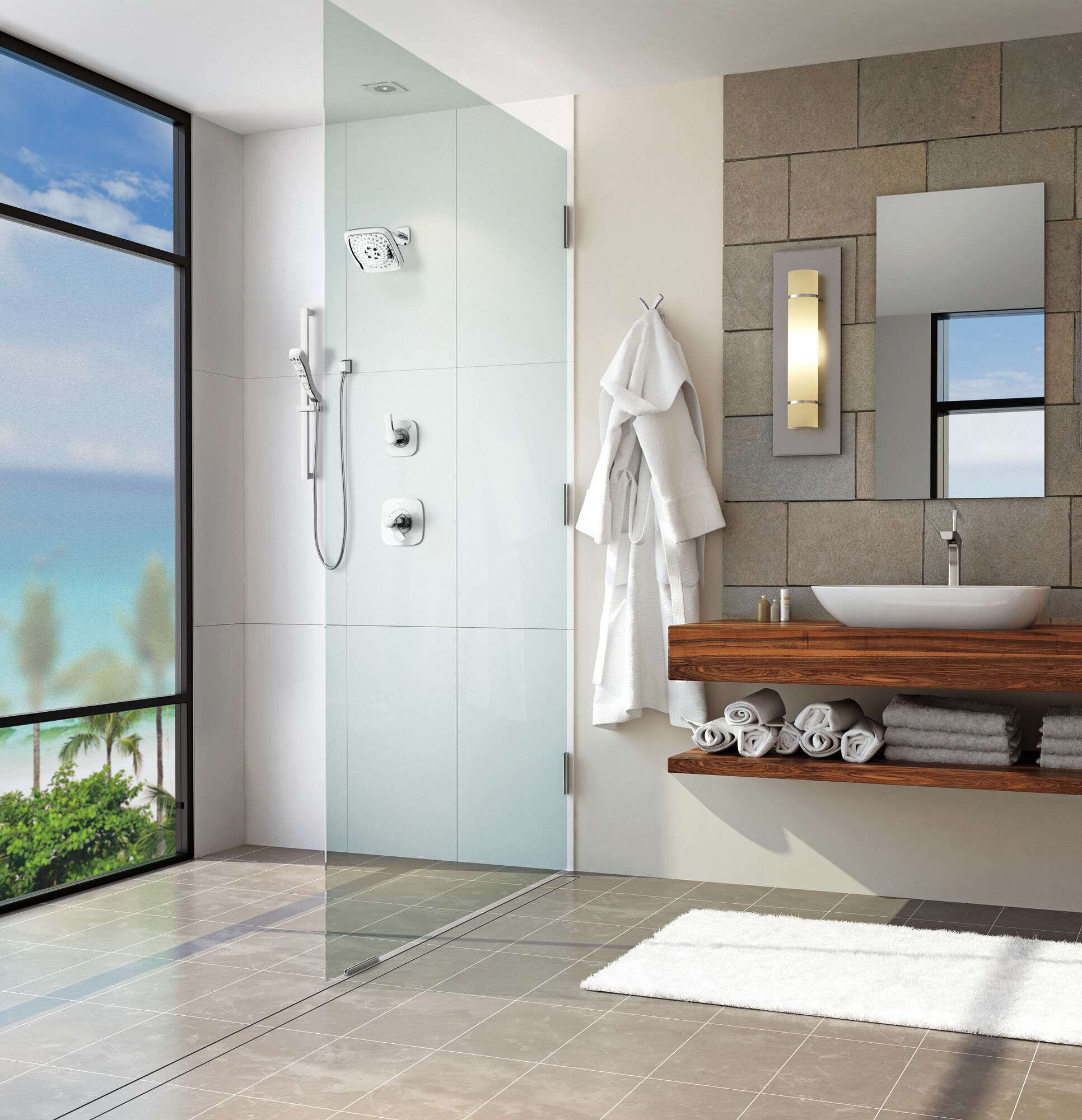 75235-PN Двойной крючок для халатов Delta Faucet Tesla Полированный никель - Вид №2