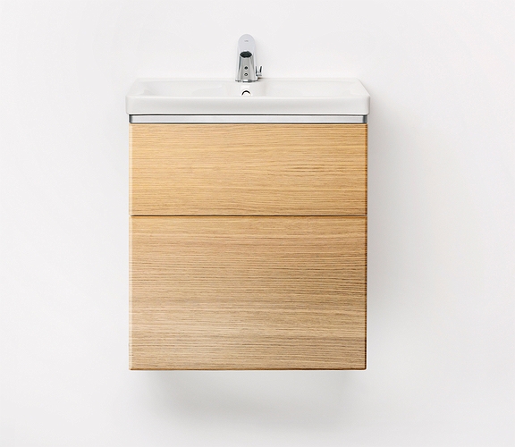 9610162101 IDO Glow напольная тумба под умывальник, с двумя ящиками, W = 880 мм, W1 = 900 мм, дуб - Вид №10