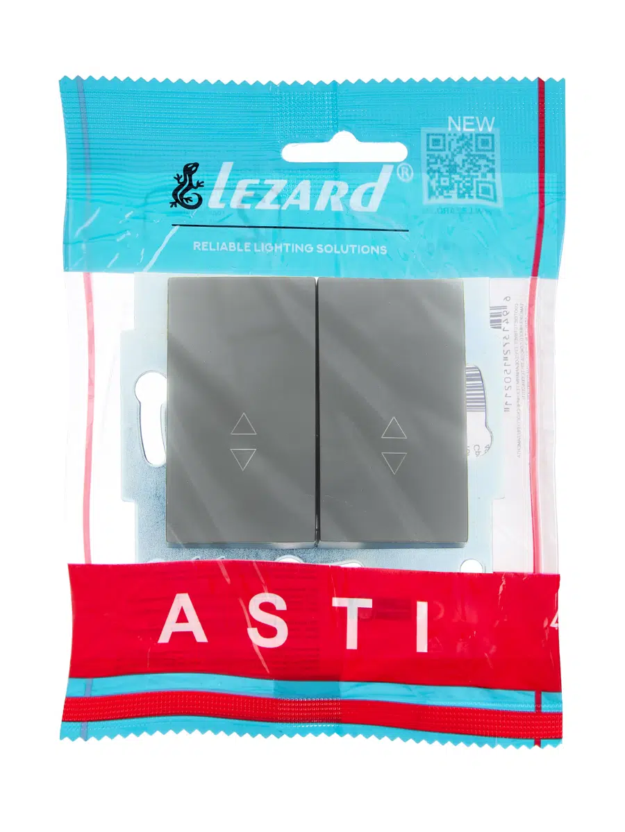 ASTI Выключатель проходной двойной платина механизм LEZARD 7081-3588-106 - Вид №3