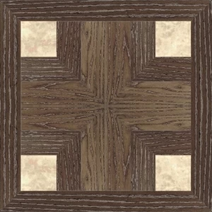 Напольное покрытие из дерева (инкрустация мраморная "botticino fiorito" из темного дуба) ddpr24 rs mB Devon Devon INTARSIA