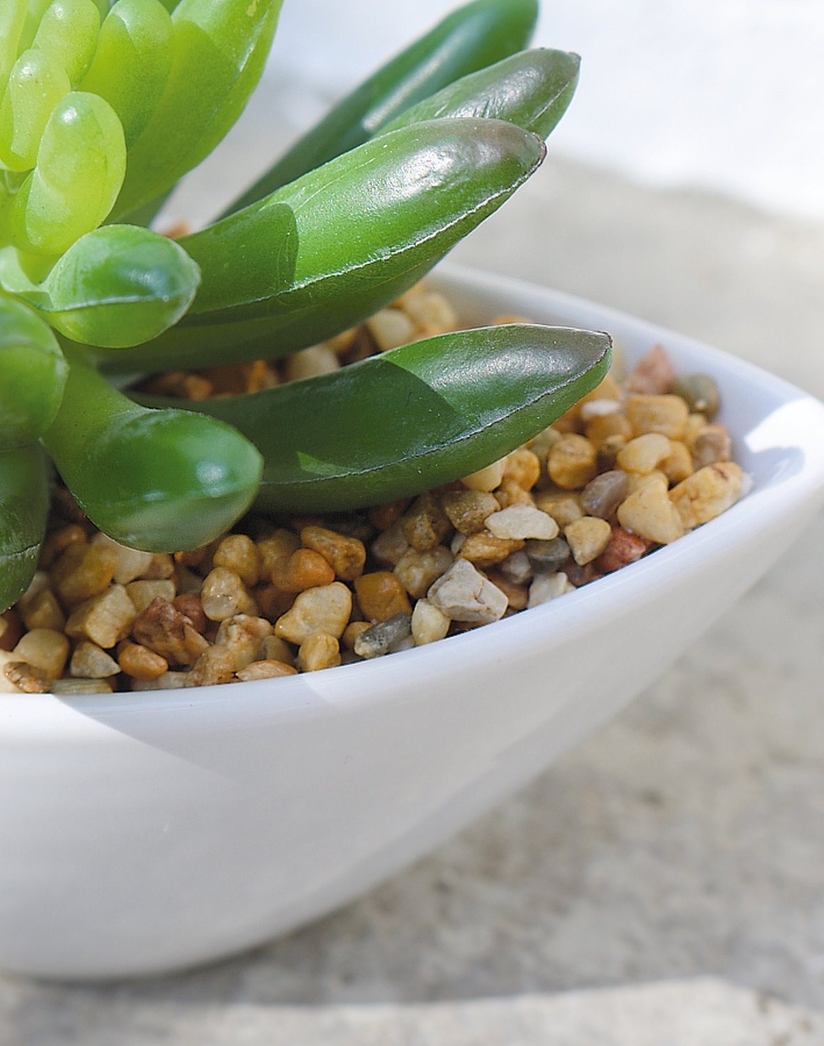 6334 883 a3 Очиток искусственный в керамическом горшке, 9см, зеленый H-andreas 