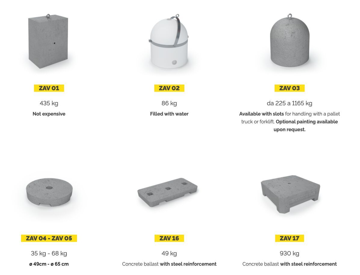 Балласт и непостоянные наземные анкерные системы SELVOLINA ZAVORRE ARCH-00039262 - Вид №15