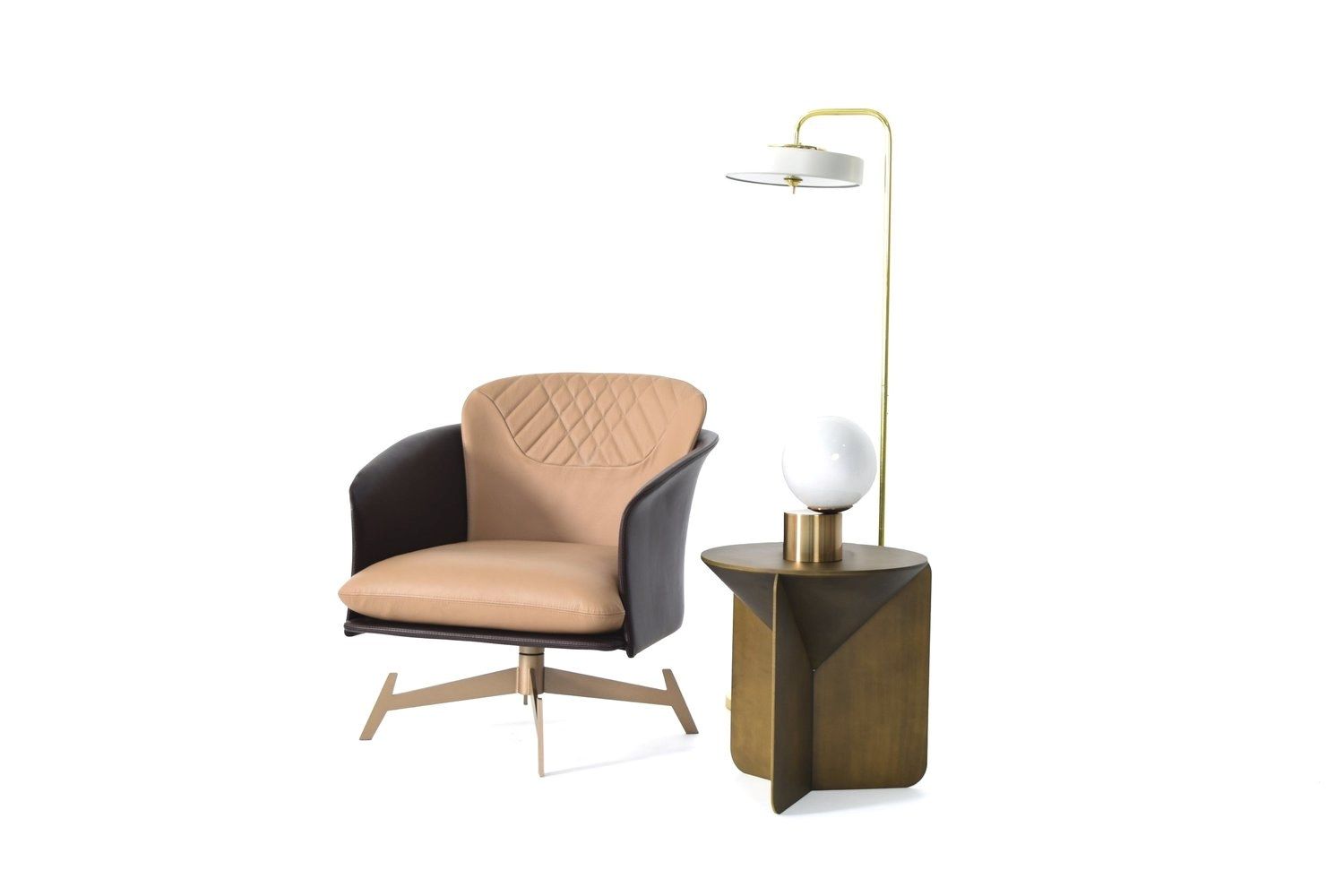 Спицевое кожаное кресло с подлокотниками ABLE Амур ARCH-00033102 - Вид №4