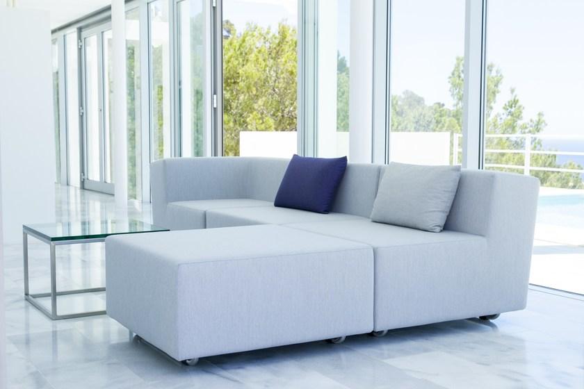 April Furniture Квадратный тканевый садовый пуф Loopy sun-id-1350232 - Вид №3